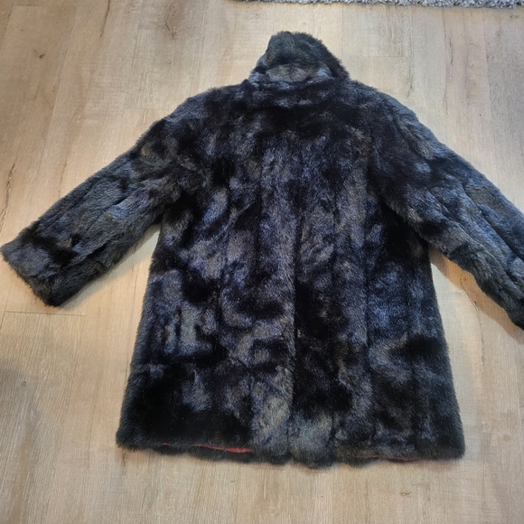 80's Y2K Jordache Faux Fur Coat Size Medium/Large - Picture 3 of 14